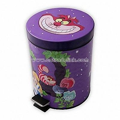 Wonderland Flower Trash Can