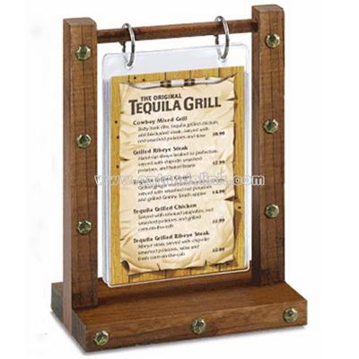 Wood Menu Holder