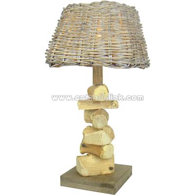 Wood Table Lamp