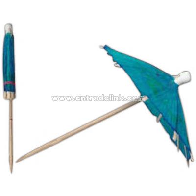 Wood parasol pick