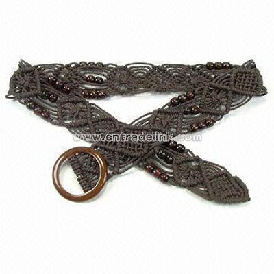 Wooden Buckle Handmade Belt