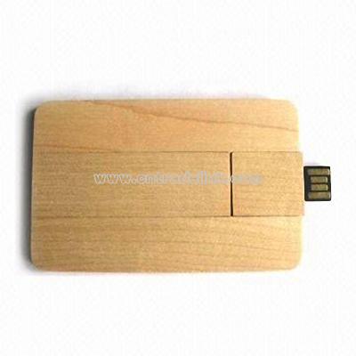 Wooden Credit Card USB Flash Drives