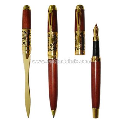 Wooden Letter Opener Wooden Pen Set