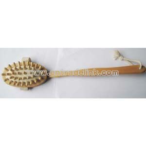 Wooden Long-Handle Massager
