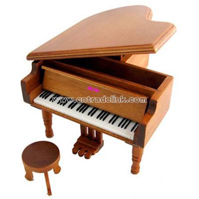 Wooden Piano-Music Box
