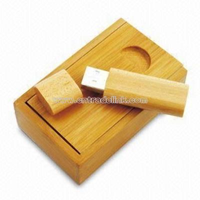 Wooden Pocket Clip USB Flash Drives