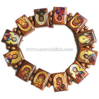 Wooden Rosary Bracelet