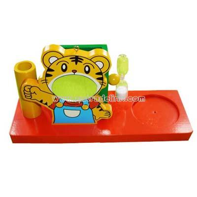 Wooden Toy-Toothbrush Holder