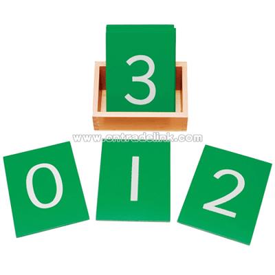 Wooden Toys-Montessori Materials-Sand Paper Numbers