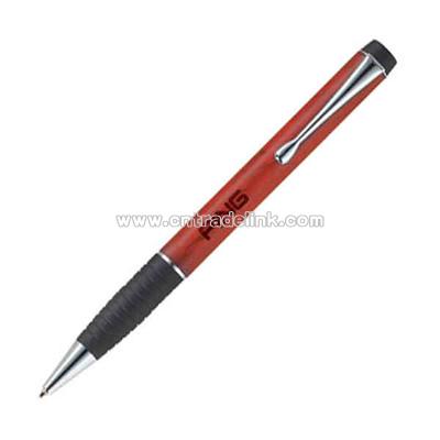 Wooden ball point pen with Soft rubberized grip