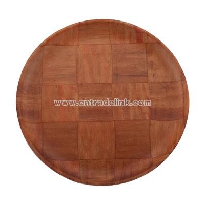 Wovenwood circular plate 12