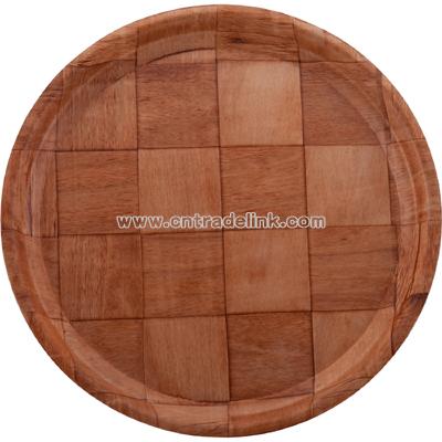 Wovenwood tray circular 13