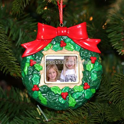 Wreath Digital LCD Photo Ornament