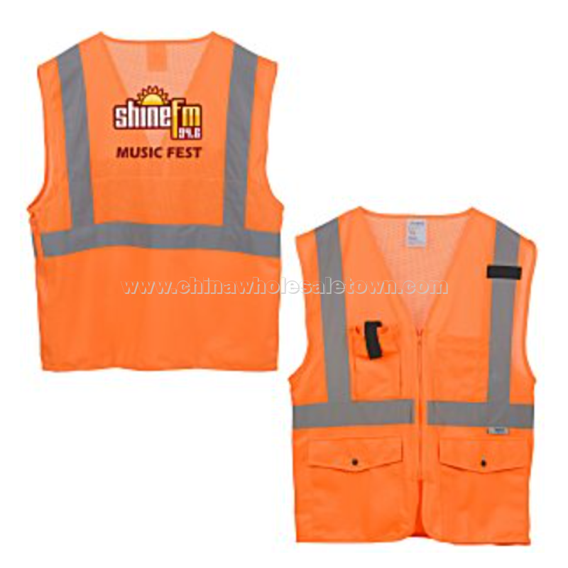 Xtreme-Visibility Surveyor Reflective Zip Vest