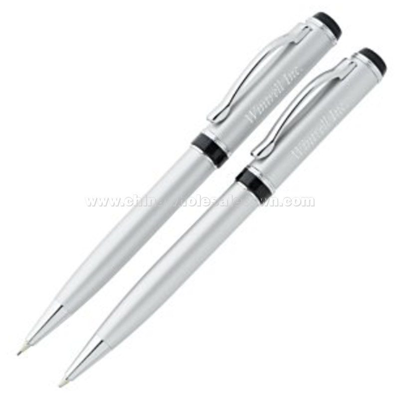 Yale Twist Metal Pen & Pencil Set