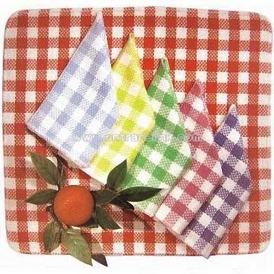 Yarn-dyed Checked Dish Cloth