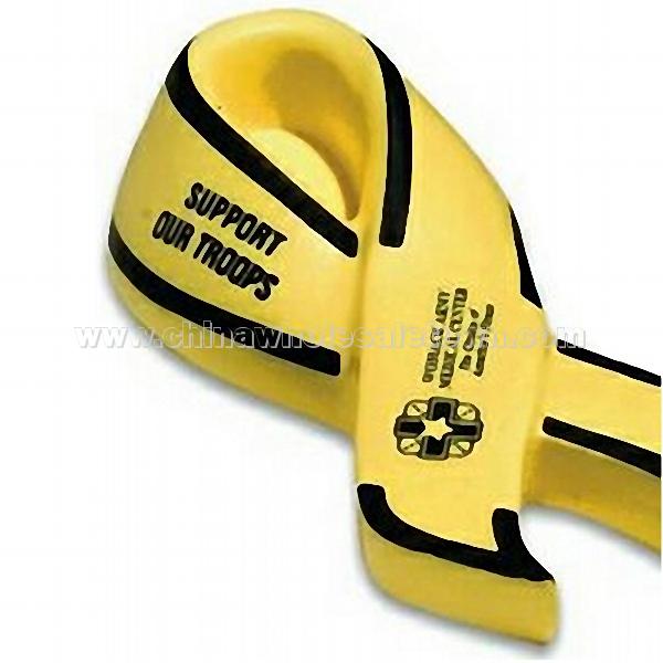 Yellow Award Ribbon Stress Ball