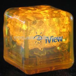 Yellow Liquid Flashing Ice Cube