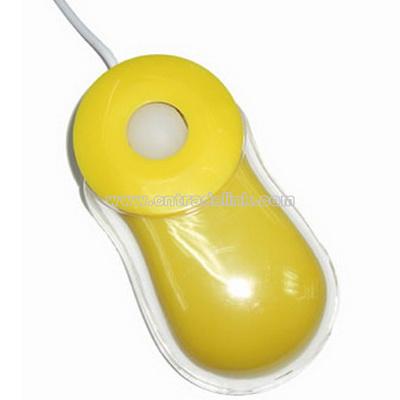 Yellow Optical Mouse
