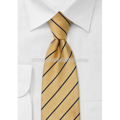 Yellow and blue mens necktie