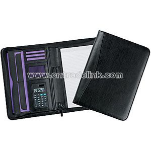 ZIPPED CALCULATOR CONFERENCE FOLDERS