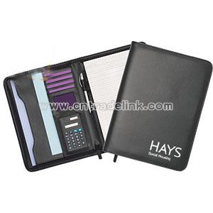 ZIPPED DELUXE CONFERENCE FOLDERS