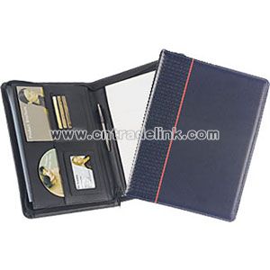 ZIPPED DELUXE CONFERENCE FOLDERS