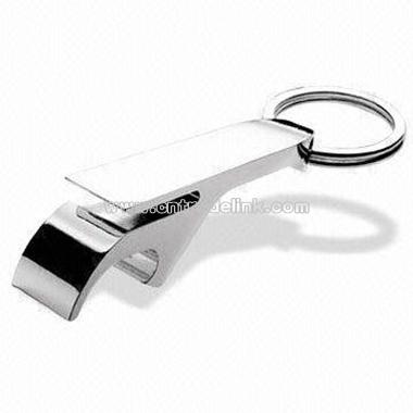 Zinc Alloy Keychain with Bottle Opener
