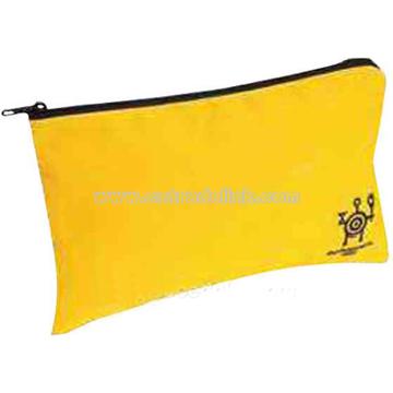 Zippered bank pouch
