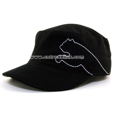 black Recess Military Cap