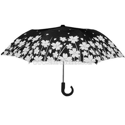 blossom (c) black Compact Umbrellas