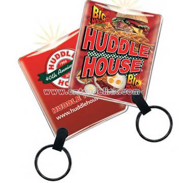 card flashlight key ring