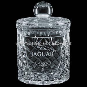 crystal barrel shape canister