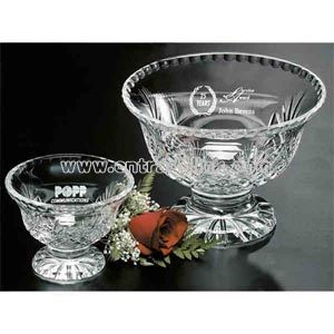 crystal footed bowl