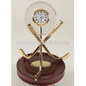 crystal hockey puck clock