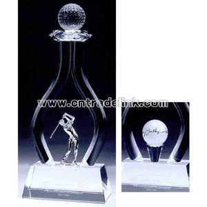 crystal trophy