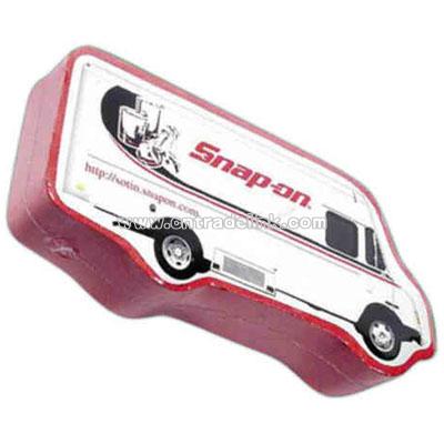 delivery truck shape compressed shop towel