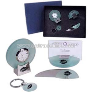 elegant four piece desk clock