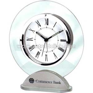 glass desk alarm clock
