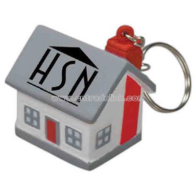 house stress reliever with keychain