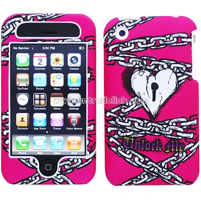 iPhone 3G/ 3GS Heart Lock Design Protector Case