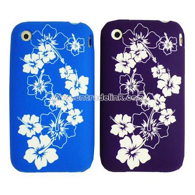 iPhone 3G/3GS Laser-cut Hibiscus Skin Case