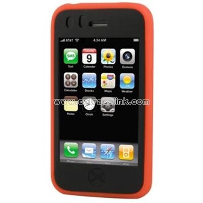 iPhone 3G Two-Tone Premium Silicone Case - Red
