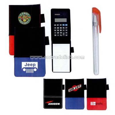 jotter pad with solar calculator
