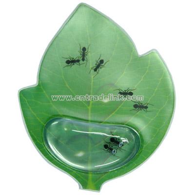leaf shaped gel mouse pad with wrist rest