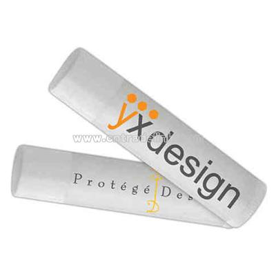 lip balm with full color clear label