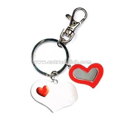 lovely heart key ring