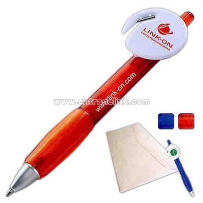 medium ballpoint pen with envelope opener