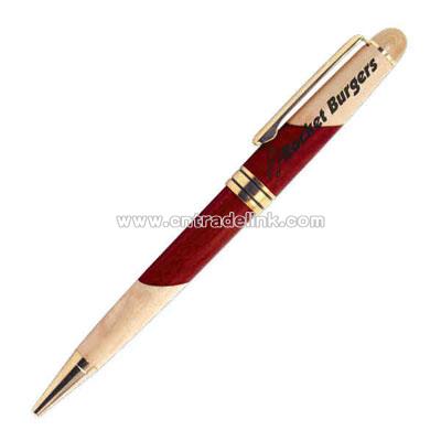 multi color wood ballpoint pen