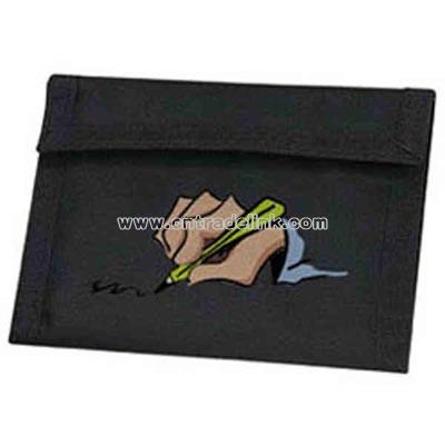 nylon with PU coating bi-fold wallet